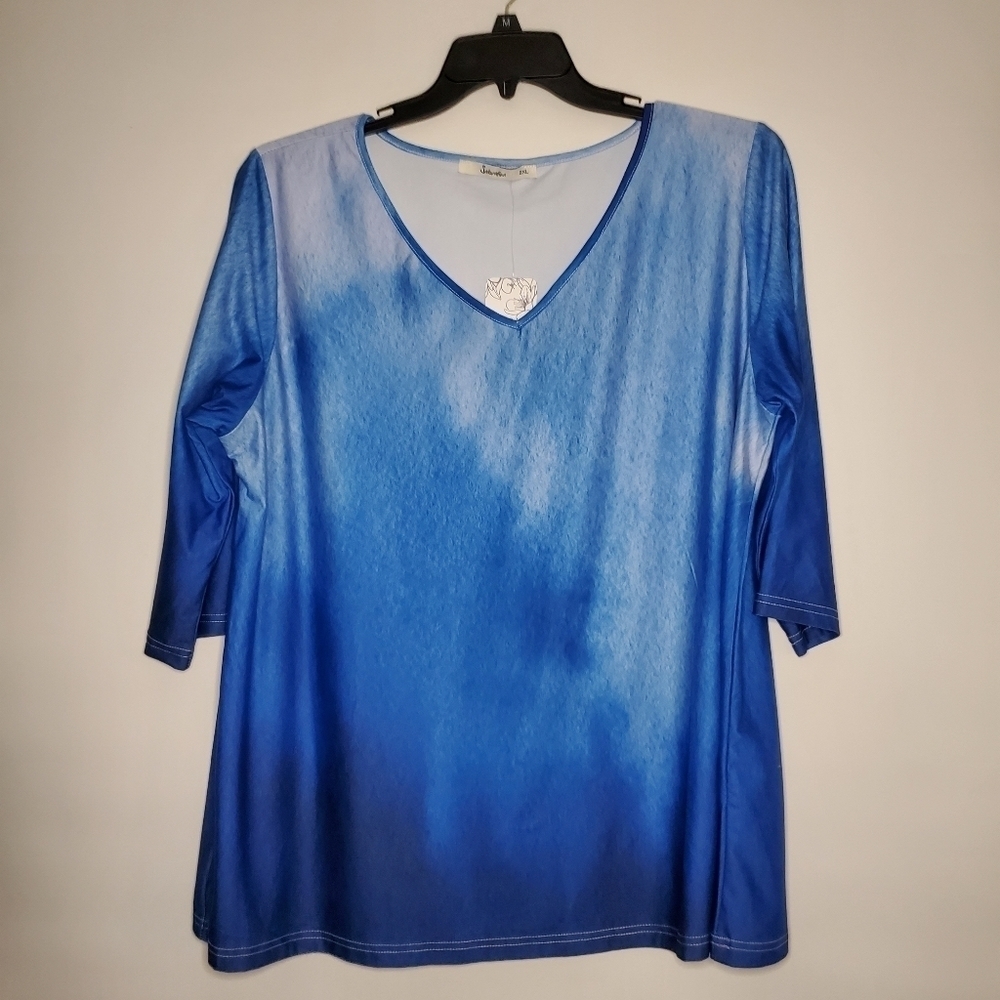 Blue Swimsuit Coverup- Women- Sakurafina- Size 2XL- NWT